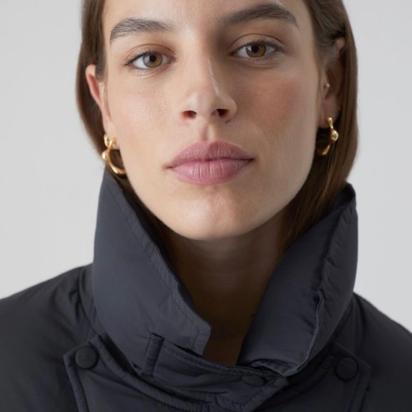 Closed official Black Puffer Quilted Coat - Picture 6 of 9